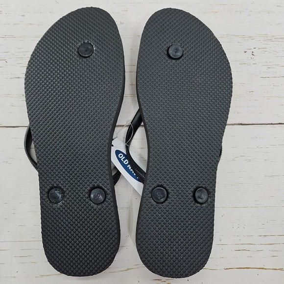 Old Navy Classic Womens‎ Size 8 Black Flip Flops Thong Sandals Summer Beach Pool - Picture 6 of 7